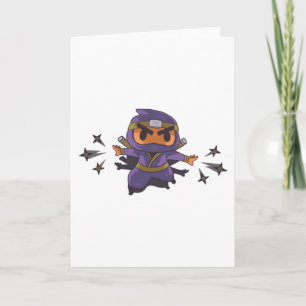 Ninja boy , cute ninja card