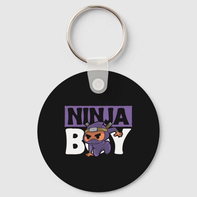 Ninja Boy Design Youth Karate And Ninja  Key Ring (Front)