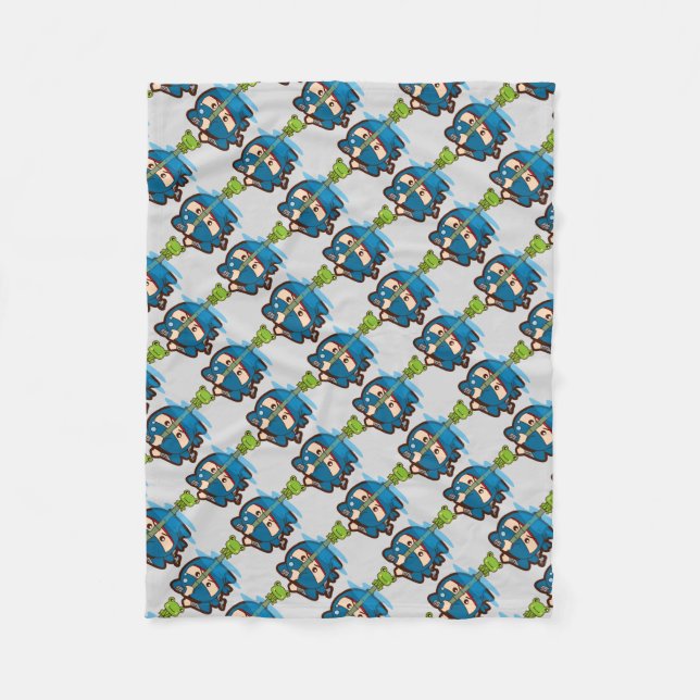 Ninja Boy Fleece Blanket (Front)