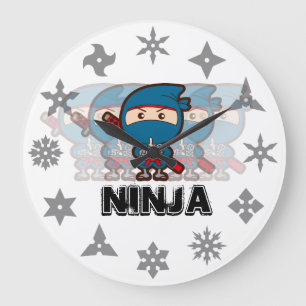Ninja Boy Large Clock