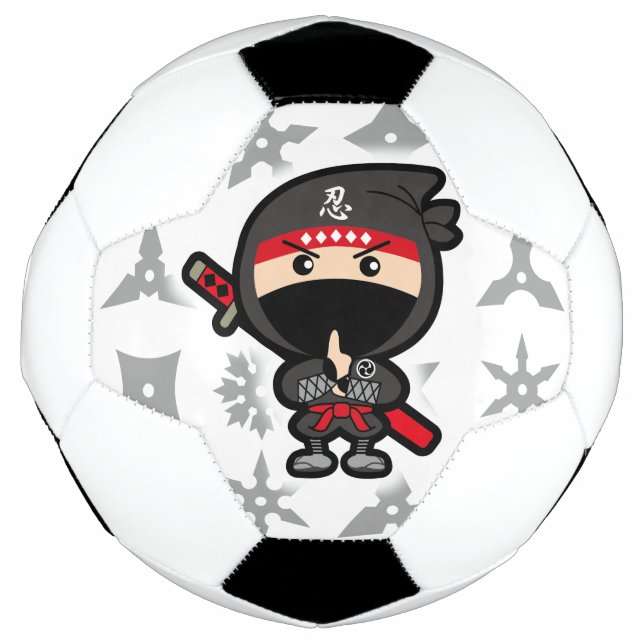 Ninja Boy Soccer Ball (Front)