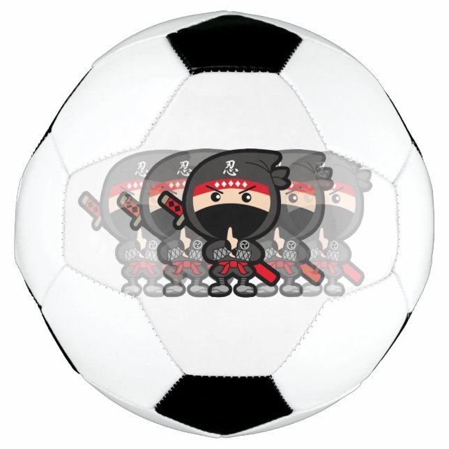 Ninja Boy Soccer Ball (Front)