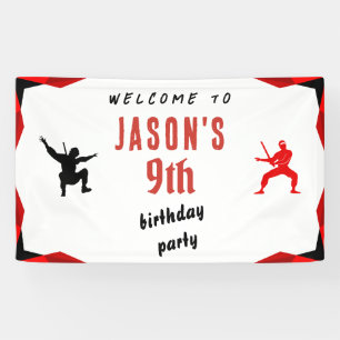 Ninja Boy's Birthday Party Welcome Banner