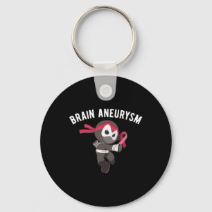 Ninja Brain Aneurysm Awareness Martial Arts Ninjut Key Ring