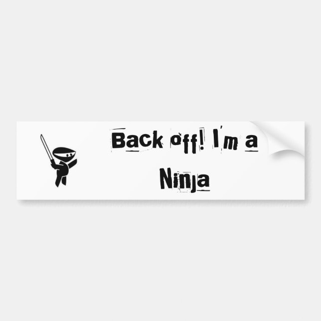 Ninja Bumper Bumper Sticker (Front)