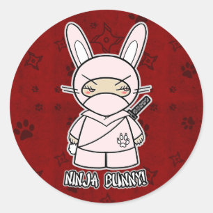 Ninja Bunny! In Red Sticker