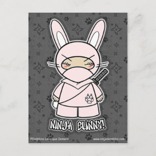 Ninja Bunny! Postcard