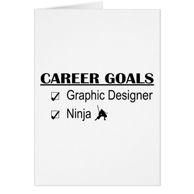 Ninja Career Goals - Graphic Designer (Front)