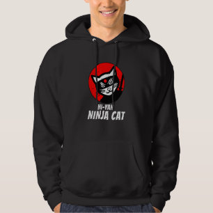 Ninja Cat Distressed Tee For Cat Meow Katana Catzi