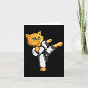Ninja Cat Karate Martial Arts Taekwondo Cat Owner  Card