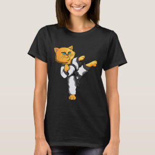 Ninja Cat Karate Martial Arts Taekwondo Cat Owner  T-Shirt