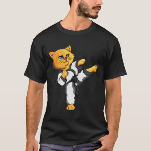 Ninja Cat Karate Martial Arts Taekwondo Cat Owner  T-Shirt