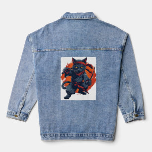 Ninja Cat Stealth Denim Jacket