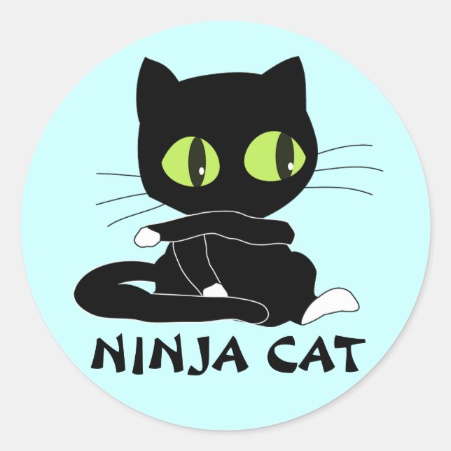 Ninja Cat Stickers (Front)