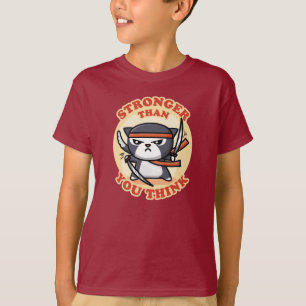 Ninja Cat   Stronger Than You Think T-Shirt