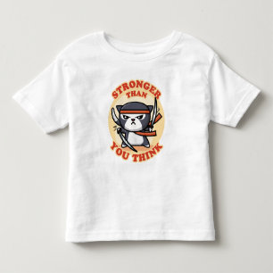 Ninja Cat   Stronger Than You Think Toddler T-Shirt