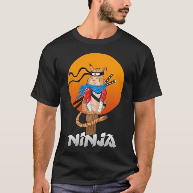 ninja cat T-Shirt (Front)