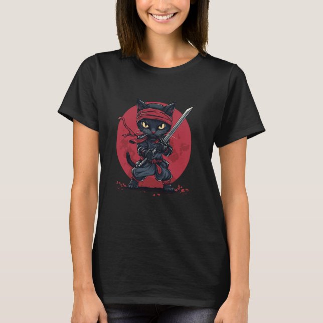 Ninja Cat T-Shirt (Front)