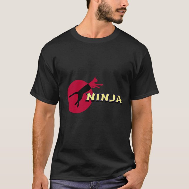 Ninja Cat T-Shirt Tank Top (Front)