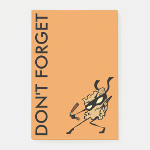 NINJA CHEESE WITH NUNCHUCKS POST IT NOTEPAD