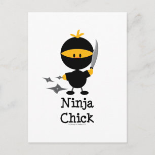 Ninja Chick Postcard