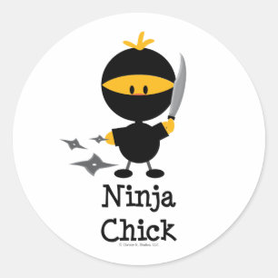 Ninja Chick Stickers