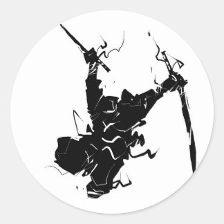 ninja classic round sticker