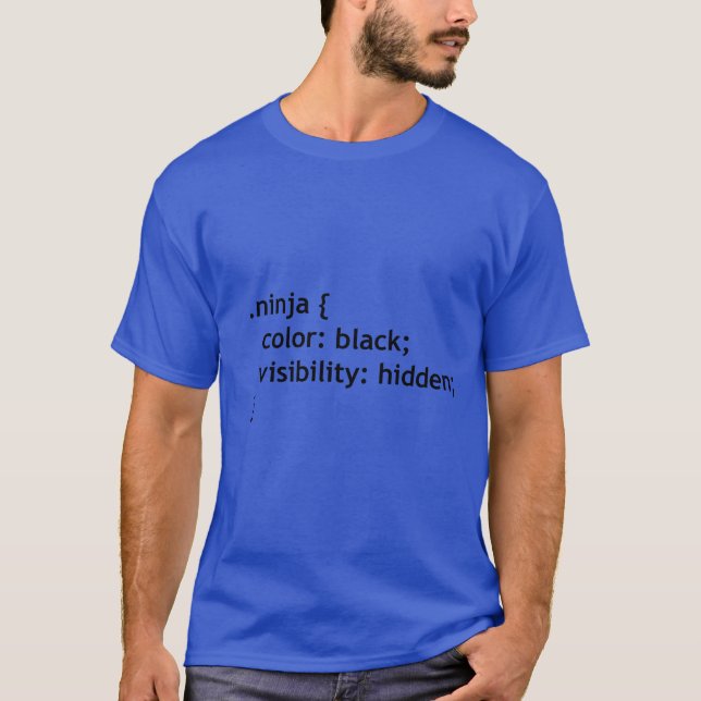 ninja code, script letterhead T-Shirt (Front)