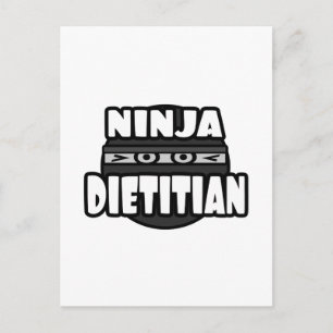 Ninja Dietician Postcard
