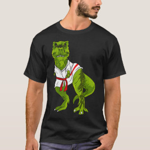Ninja Dinosaur Martial Arts Funny Judo Karate Dino T-Shirt