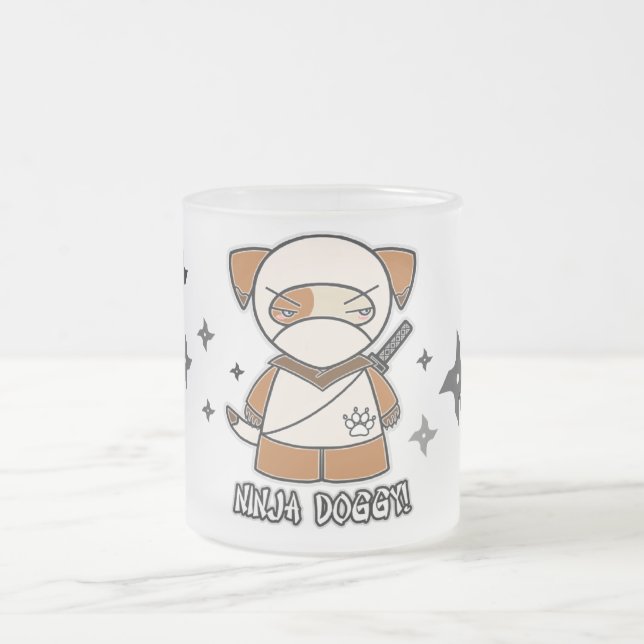 Ninja Doggy! With Shurikens Mug (Center)
