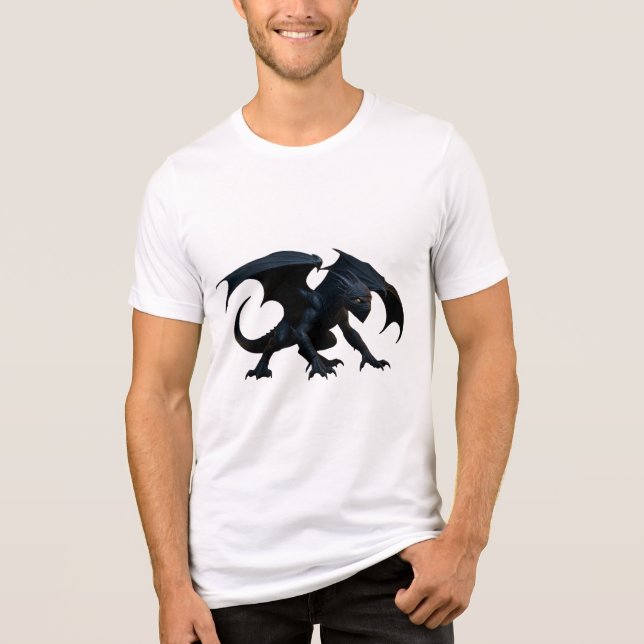 Ninja Dragon Tri-Blend Shirt (Front)