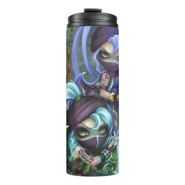 "Ninja Dragonlings II" Thermal Tumbler (Front)
