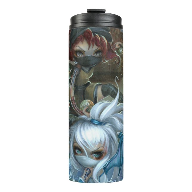 "Ninja Dragonlings III" Thermal Tumbler (Front)