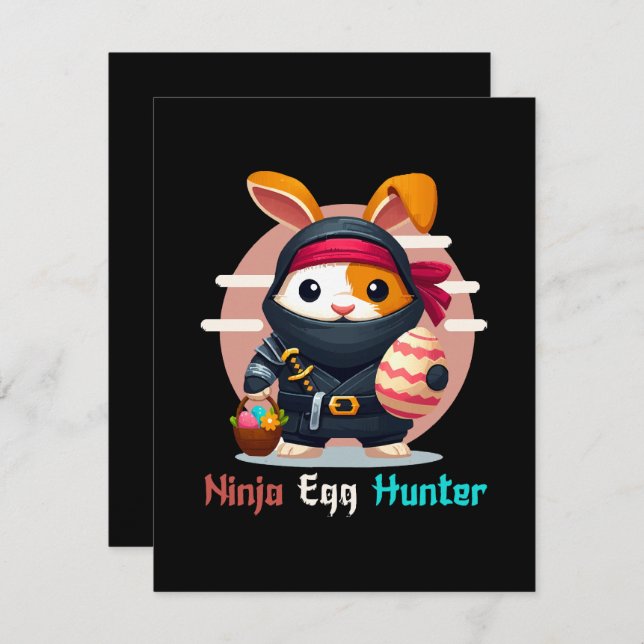 Ninja Egg Hunter Card (Front/Back)