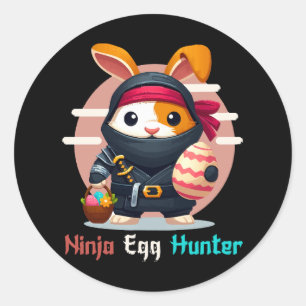 Ninja Egg Hunter Classic Round Sticker