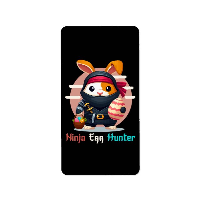 Ninja Egg Hunter Label (Front)