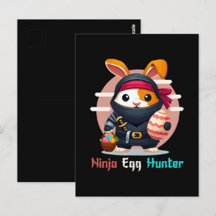 Ninja Egg Hunter Postcard