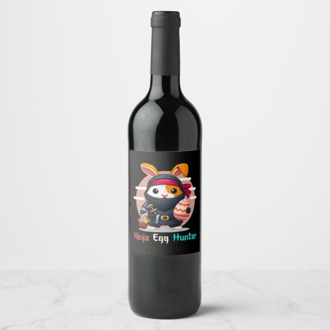 Ninja Egg Hunter Wine Label (Front)