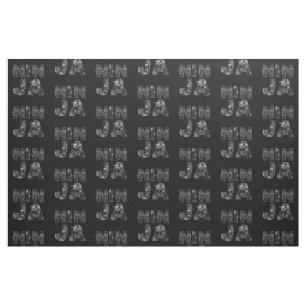 Ninja Elegant Text Art Fabric