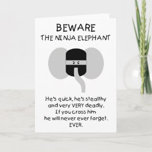 Ninja Elephant! Card