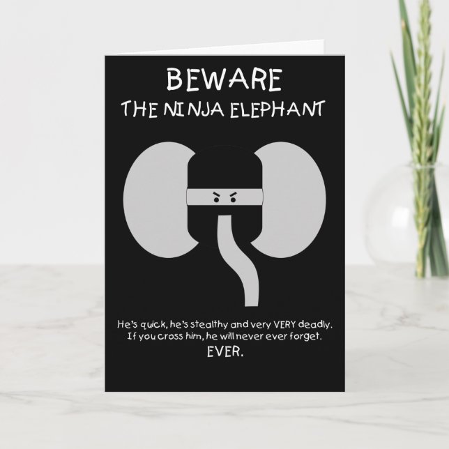 Ninja Elephant! Card (Front)