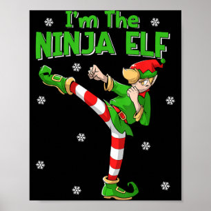 Ninja Elf Karate Taekwondo Martial Arts MMA Poster