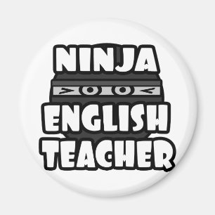 Ninja English Teacher Magnet