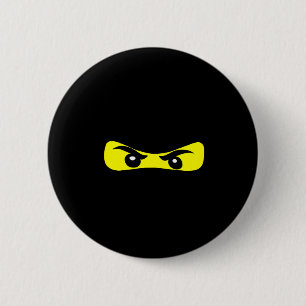 Ninja Eyes Fun Halloween Ninja Costume  6 Cm Round Badge