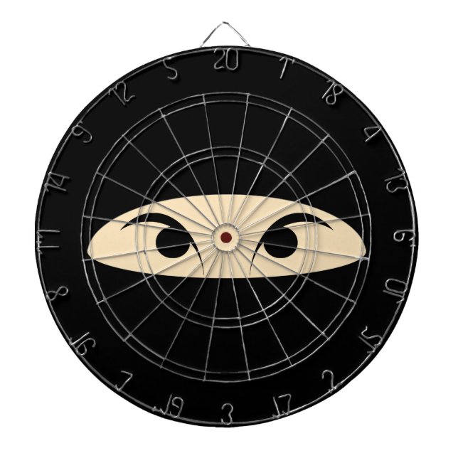 Ninja Face Dartboard (Front)