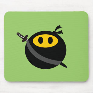 Ninja face mouse pad