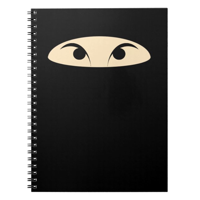 Ninja Face Spiral Notebook (Front)