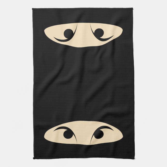 Ninja Face Tea Towel (Vertical)