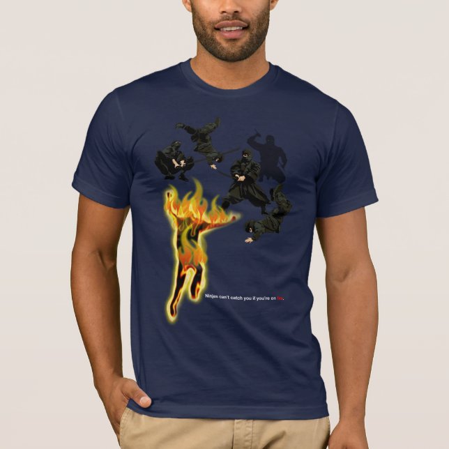 NINJA FIRE FIGHT T-Shirt (Front)